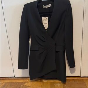 Zara draped jacket dress